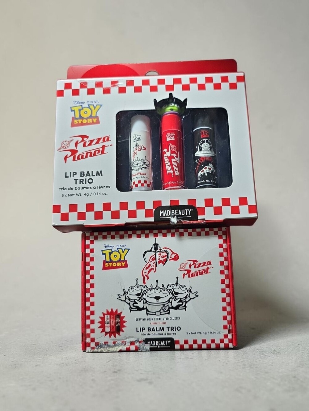 Pizza Planet Lip Balm Trio - Box With No Window Or Box With Window